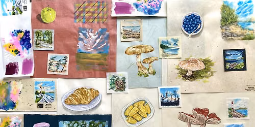 Gouache on Washi -  with Megan Bray