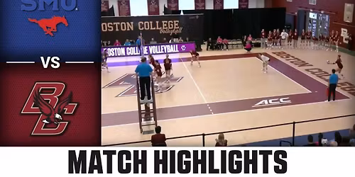 Boston College Eagles at SMU Mustangs Womens Volleyball at Moody Coliseum