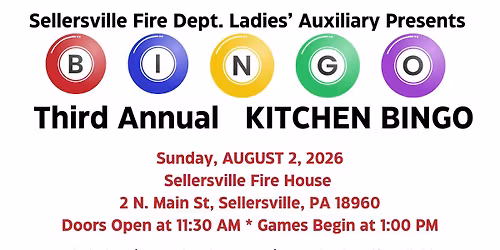 Third Annual Kitchen Bingo