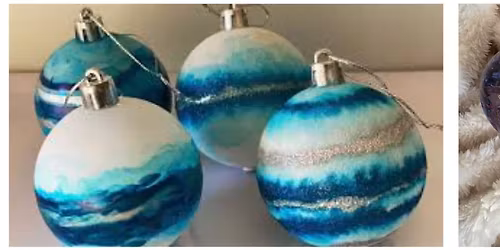 12\/06\/25 (Sat: 1 - 3:30 PM) - Alcohol Ink Christmas Balls with artist Robin Eaton-Novak
