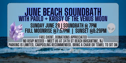 June Full Moon Beach Sound Bath