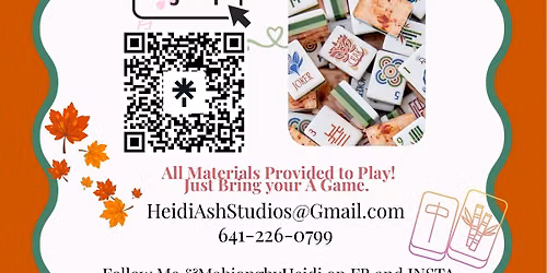 Atwood\u2019s Seasonal Experience Beginner Mahjong Lessons! Bootcamp!
