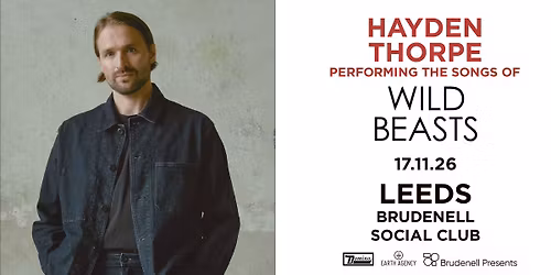 Hayden Thorpe performing the songs of Wild Beasts, Live at The Brudenell