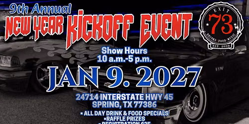 New Year Kickoff Auto Event at Exit 73!