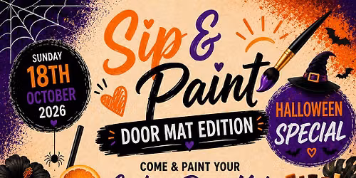 Sip & Paint - Door Mat, Halloween Special