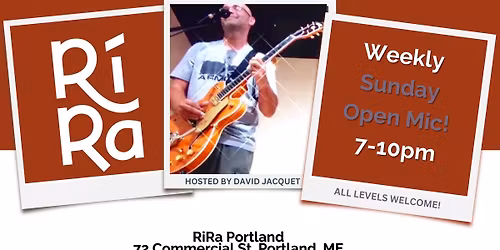 Weekly open mic at RiRa in Portland!