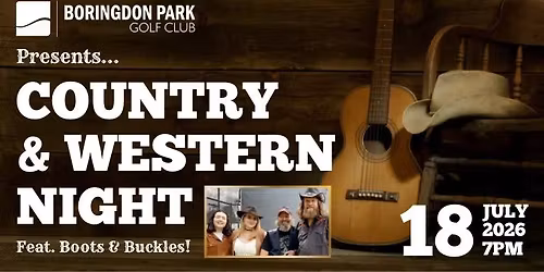 Country & Western Night, featuring Boots & Buckles