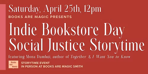 In-Store: Indie Bookstore Day Social Justice Storytime w\/ Mona Damluji
