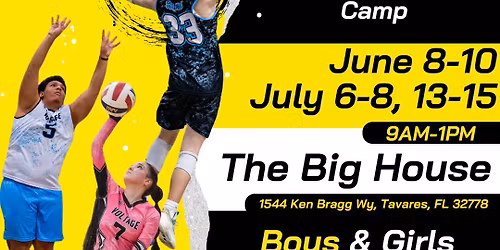 Volleyball All Skills Summer Camp for Boys & Girls ages 8 - 18