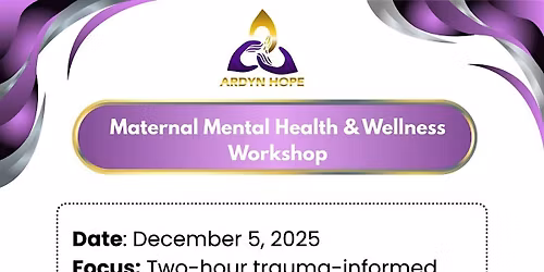 Maternal Mental Health CEU Workshop