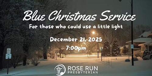 Blue Christmas Service