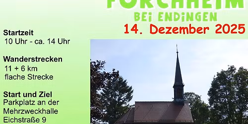 GTW "Jahresabschlusswanderung" in Forchheim bei Endingen