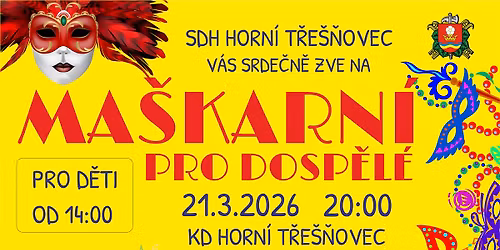 Ma\u0161karn\u00ed pro dosp\u011bl\u00e9 2026 - DJ Larry - Horn\u00ed T\u0159e\u0161\u0148ovec