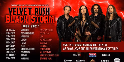 Velvet Rush \/\/ Black Storm Tour 2027 \/\/ K\u00f6ln