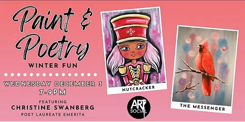 Paint & Poetry Winter Canvas Creation