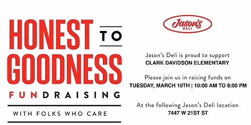PTO-Jason's Deli Fundraiser