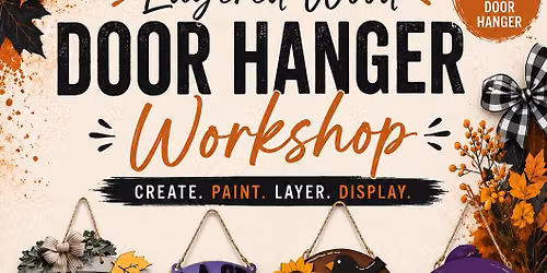 Fall\/Halloween wood door hangers