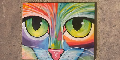 Youth Art: Pop Art Cosmic Cat