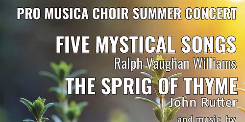 Pro Musica Summer Concert