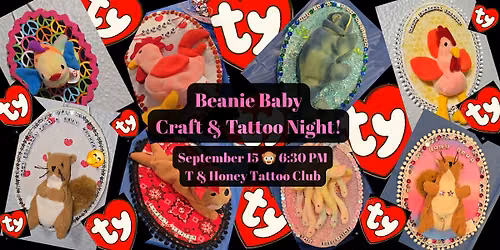Beanie Baby Craft & Tiny Tattoo Night!