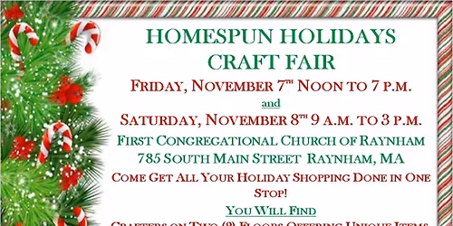 34th Annual Homespun Holidays Craft Fair