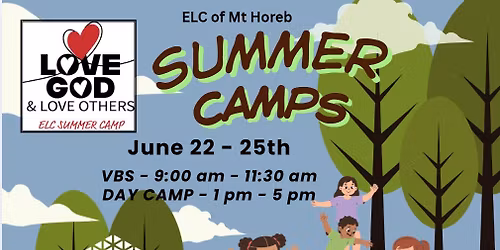 DAY CAMP at ELC of Mt Horeb