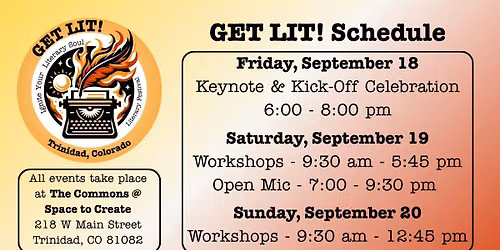 2026 GET LIT! Literary Festival