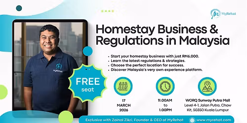 Free Learning (Classroom): Homestay Business & Regulations in Malaysia