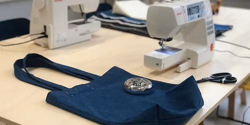 Beginners sewing workshop \/ Naailes voor beginners - denim totebag