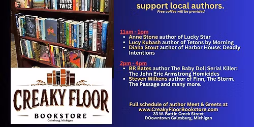 Michigan Author Meet & Greet - 5 Authors