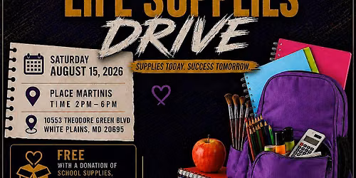 Tau Lambda Lambda Chapter of Omega Psi Phi Operation Life Supplies Drive