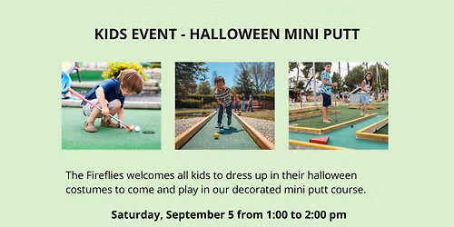Kids Event - Halloween Mini Putt