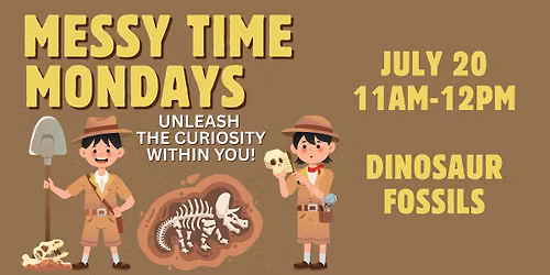 Messy Time Mondays! Dinosaur Fossils