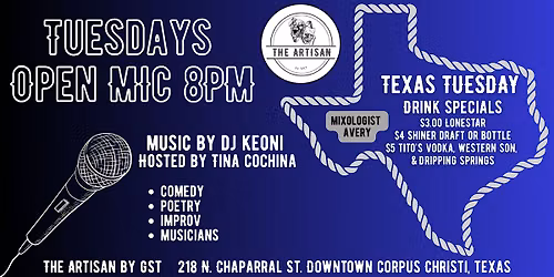 Variety Open Mic at The Artisan by GST
