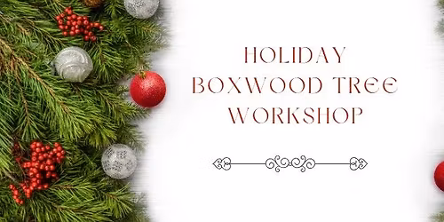 Create Your Own Holiday Boxwood Tree