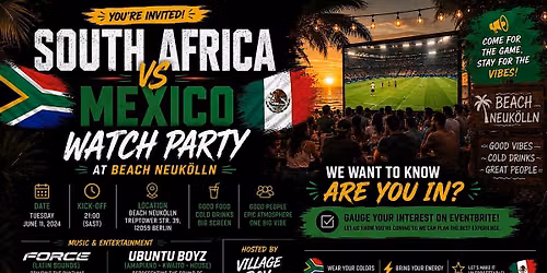 South Africa vs Mexico \u2022 FIFA World Cup 2026 Watch Party