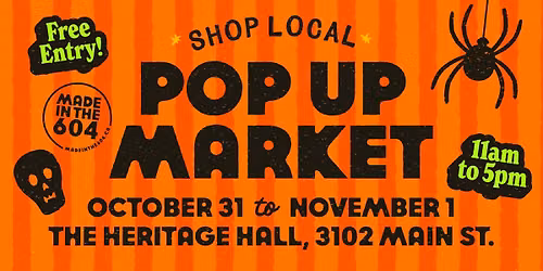 Halloween Pop-Up Market \u2013 Hosted by Made in the 604