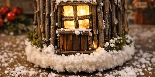 Enchanted Winter Cottage By The Crazy Bag Lady