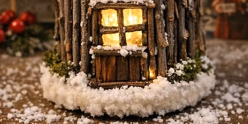 Enchanted Winter Cottage By The Crazy Bag Lady
