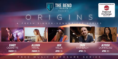 ORIGINS - Free Fresh Singer-Songwriter Series - Zach Steinbach