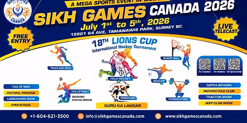 \ud83c\udfc6\ud83c\udde8\ud83c\udde6 Sikh Games Canada 2026 \u2013 The Countdown Has Begun! \ud83c\udde8\ud83c\udde6\ud83c\udfc6