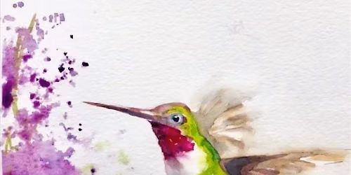 Rise And Shine Paint Studio Hummingbird Paint Party