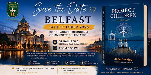 Project Children, The Legacy, Book Launch