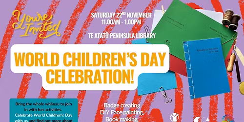 Wh\u0101nau Celebration for World Children's Day!