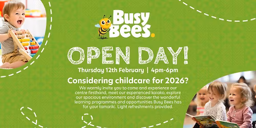 Busy Bees Open Day!