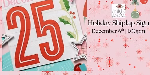 Holiday Shiplap Sign