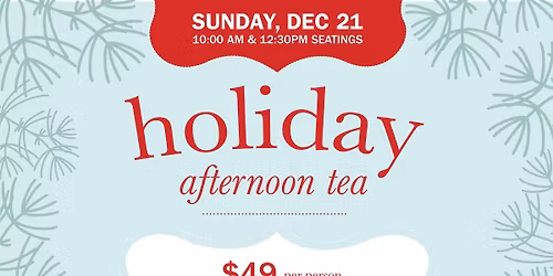 Holiday High Tea