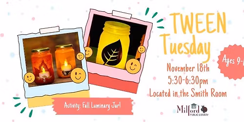 Fall Luminary Jars - Tween Tuesday