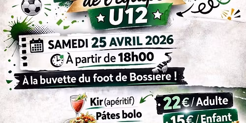 Souper de l\u2019\u00e9quipe U12 Union Bossi\u00e9re Gembloux
