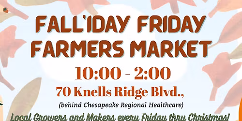 Fall'iday Friday Farmers Market